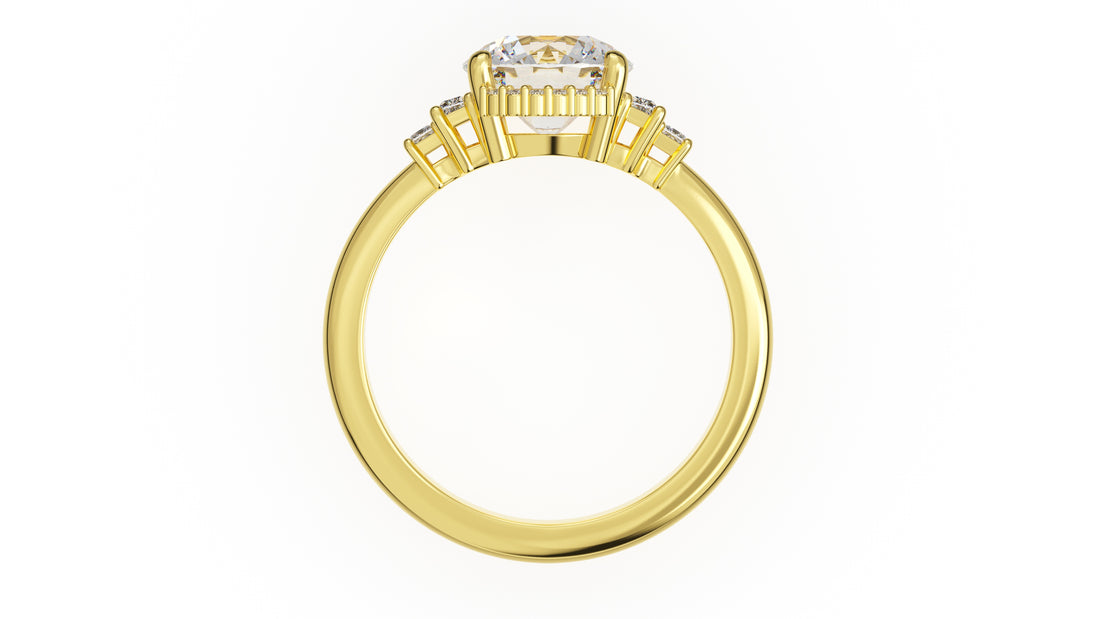 The Sura Ring | Round | Setting Only - Lavender Creek Gems 