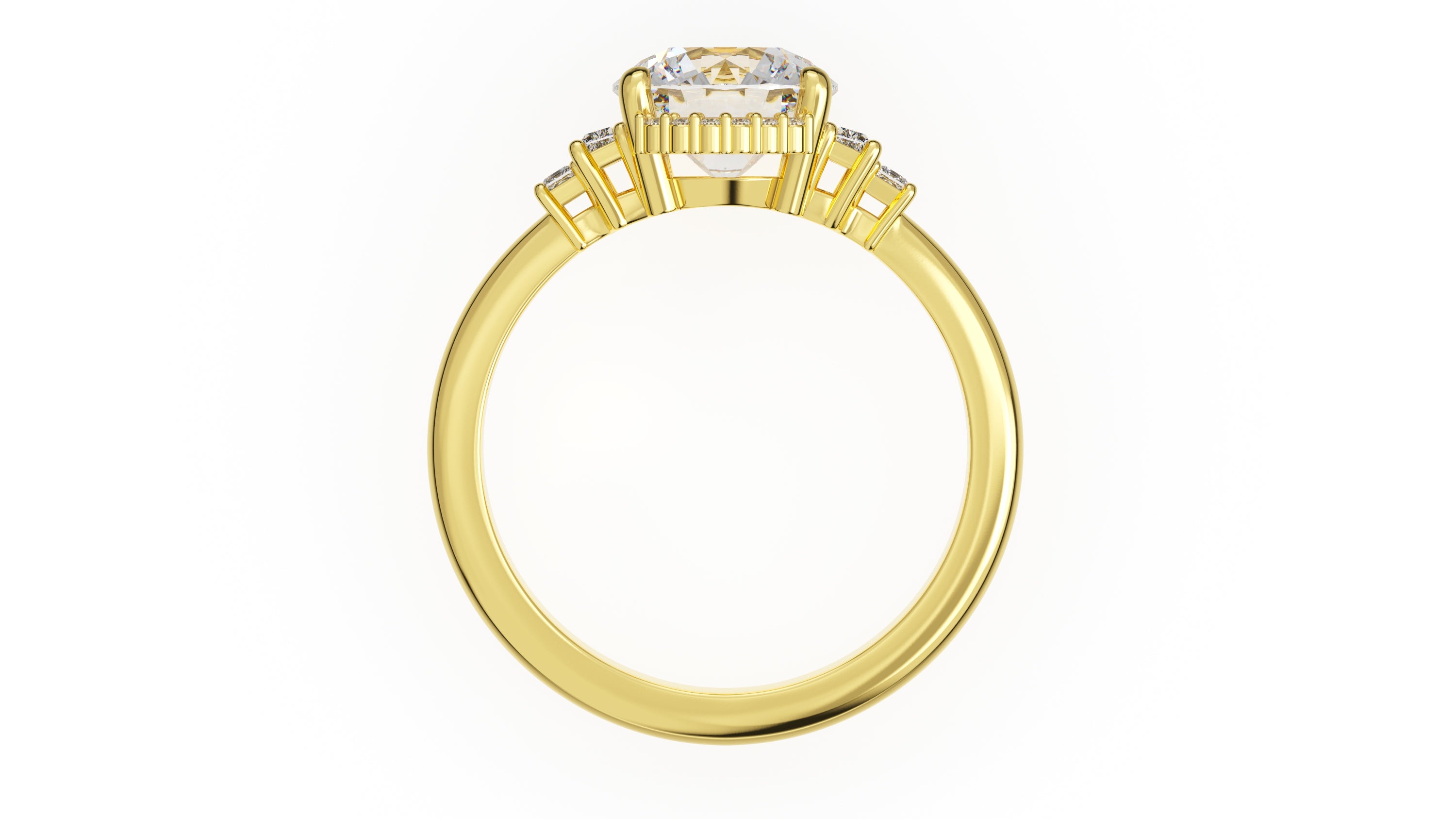 The Sura Ring | Round | Setting Only - Lavender Creek Gems 