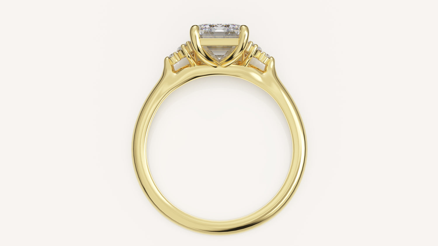 The Maren Ring | Emerald Cut | Setting Only