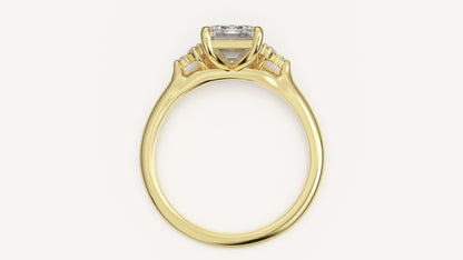 The Maren Ring | Emerald Cut | Setting Only