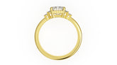 The Sura Ring | Emerald Cut | Setting Only - Lavender Creek Gems 