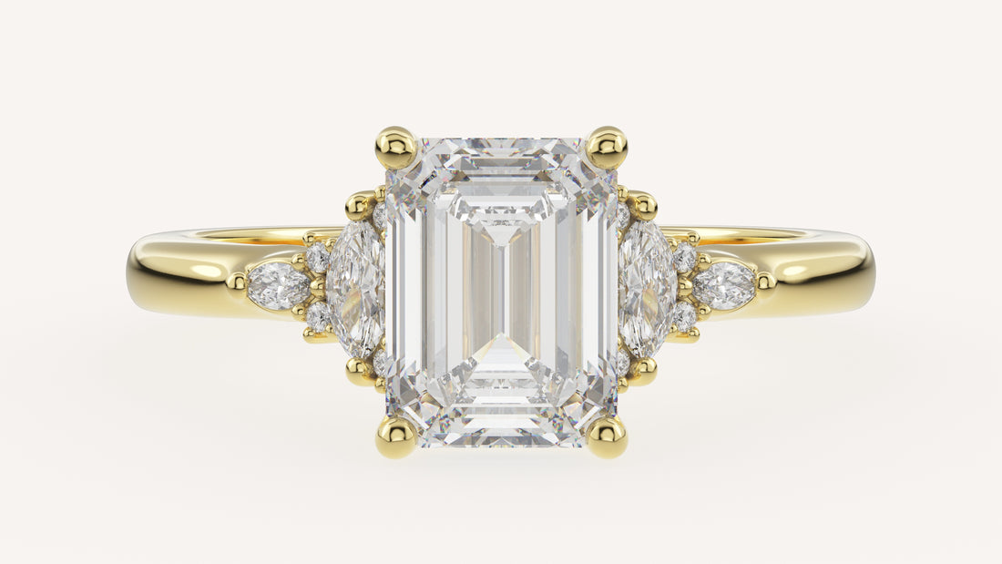 The Low Maeve Ring | Emerald Cut | Setting Only