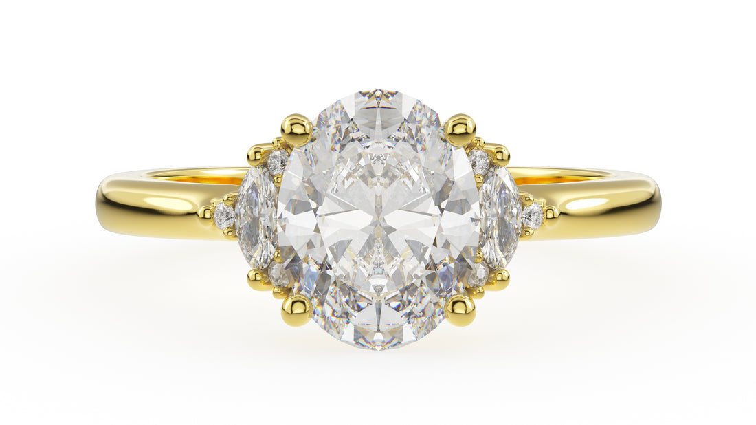 The Low Maren Ring | Oval | Setting Only - Lavender Creek Gems