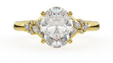 The Lyria Ring | Oval | Setting Only - Lavender Creek Gems 