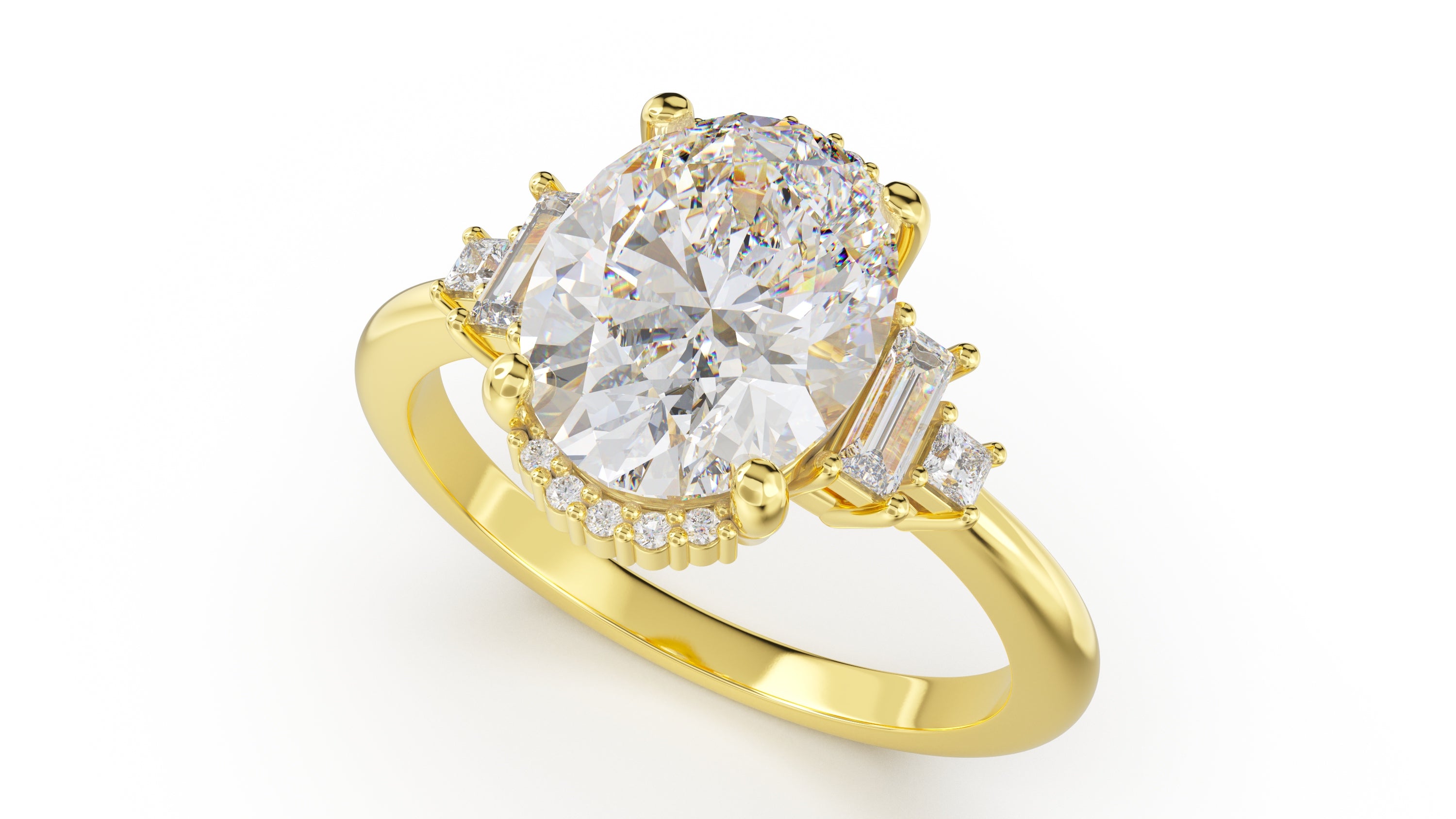 The Sura Ring | Oval | Setting Only - Lavender Creek Gems 