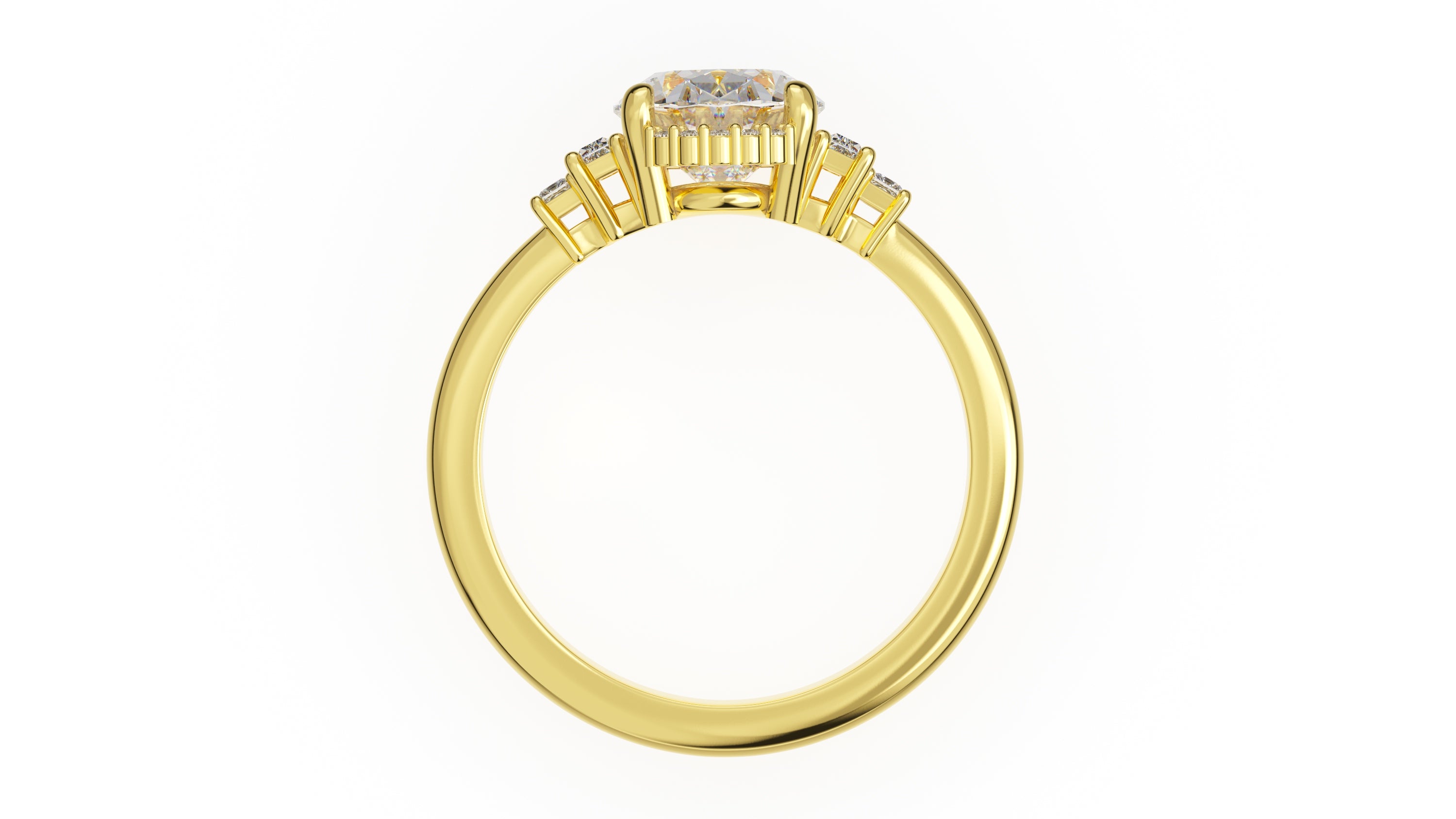 The Sura Ring | Oval | Setting Only - Lavender Creek Gems 