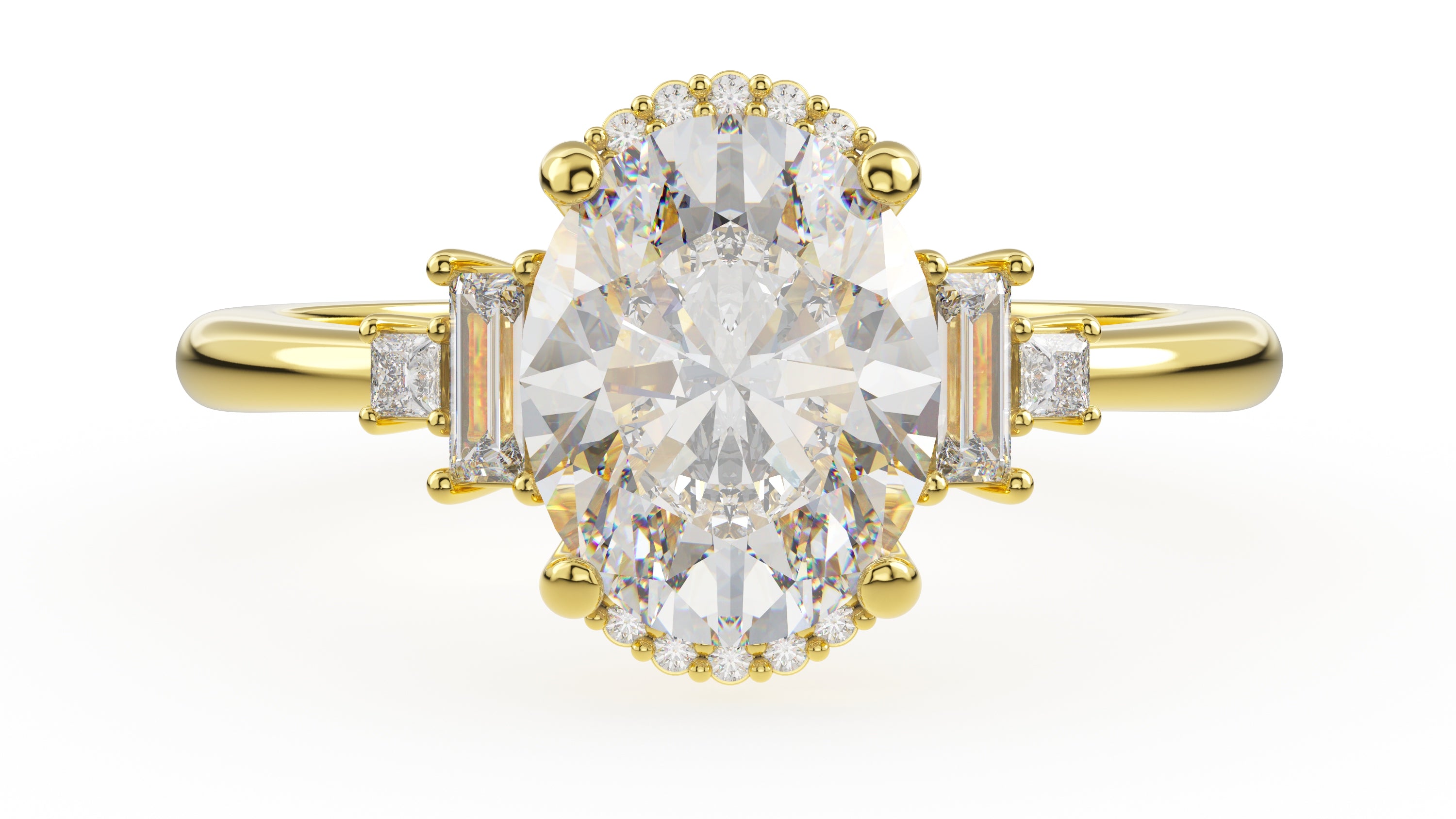 The Sura Ring | Oval | Setting Only - Lavender Creek Gems 