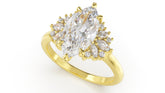 The Ambrosia Ring | Marquise | Setting Only - Lavender Creek Gems 