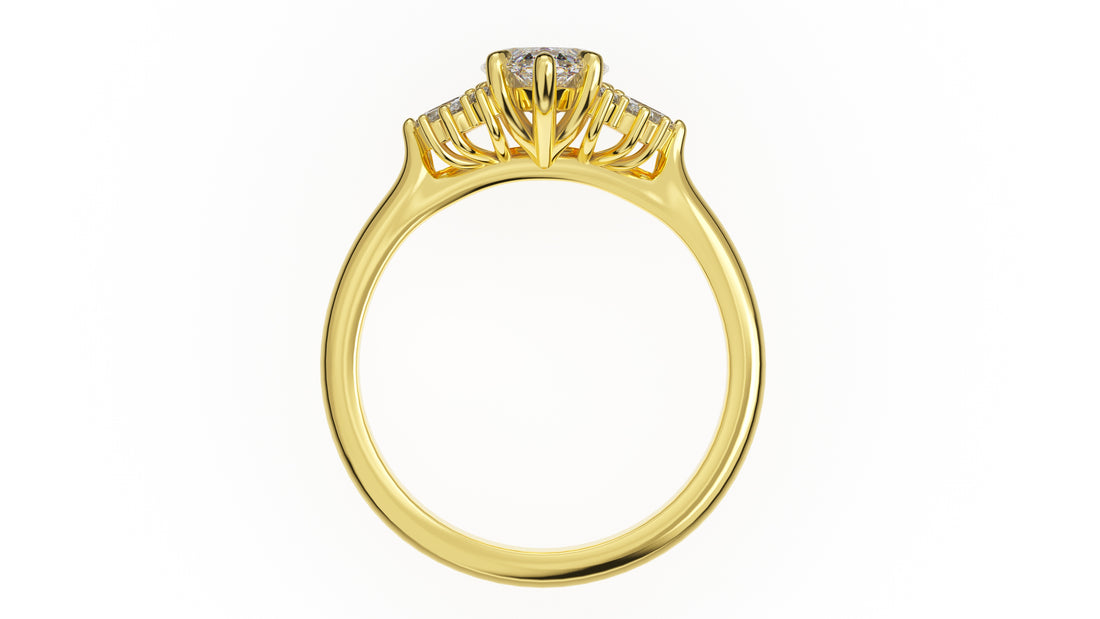 The Ambrosia Ring | Marquise | Setting Only - Lavender Creek Gems 