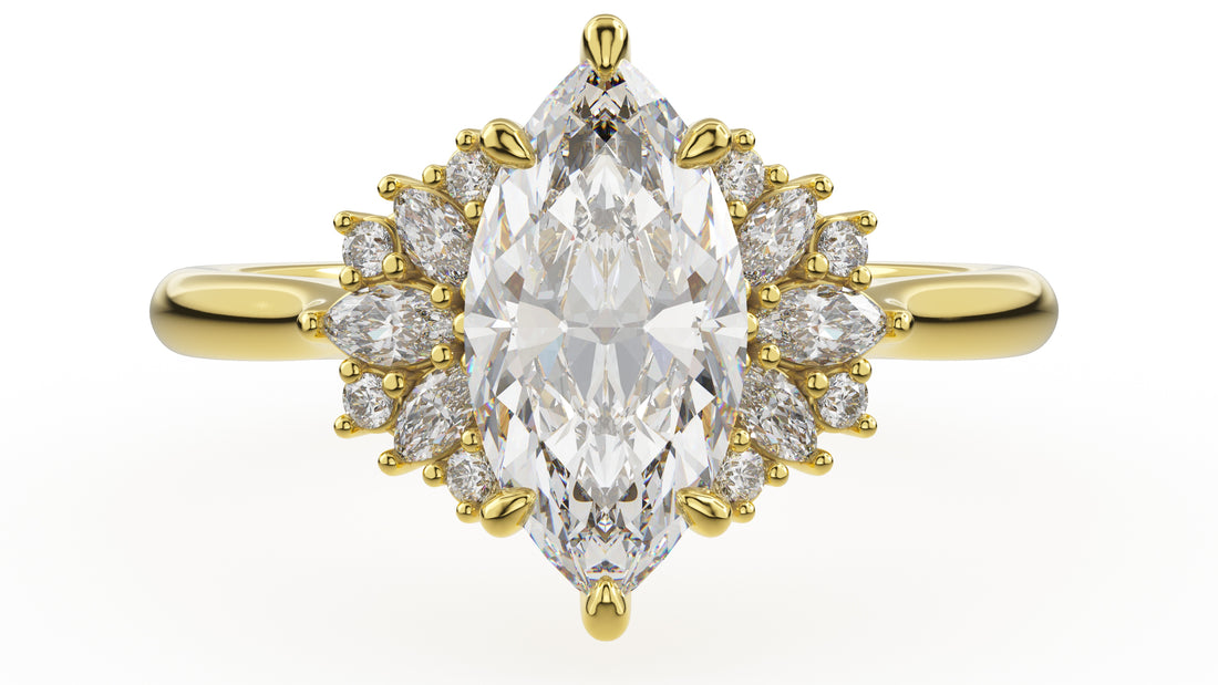 The Ambrosia Ring | Marquise | Setting Only - Lavender Creek Gems