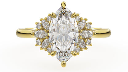 The Ambrosia Ring | Marquise | Setting Only
