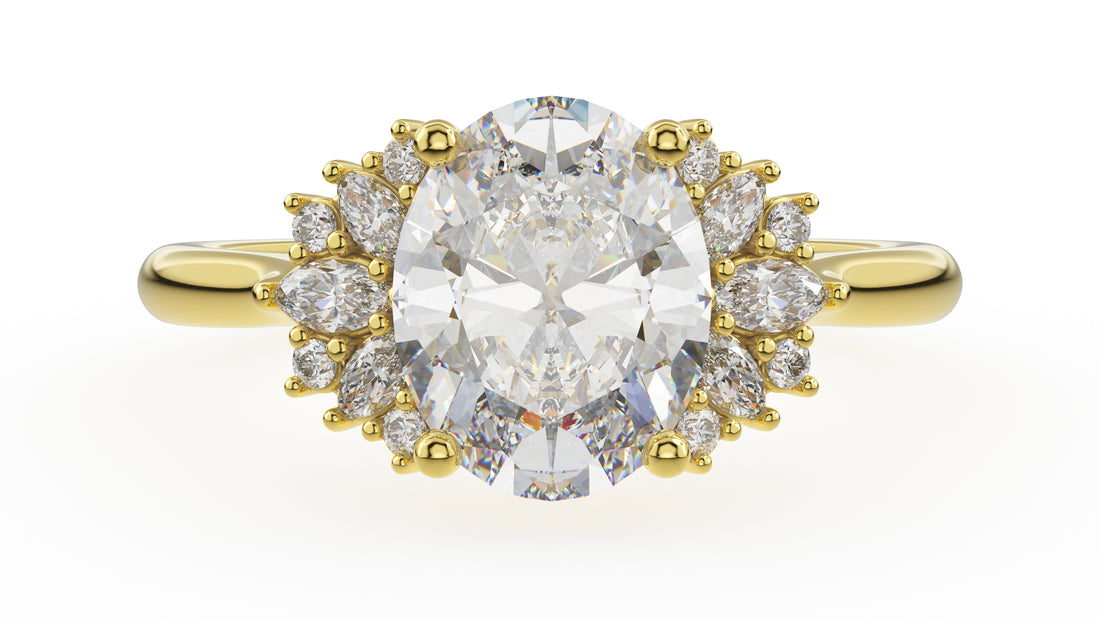 The Ambrosia Ring | Oval | Setting Only - Lavender Creek Gems