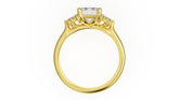 The Ambrosia Ring | Emerald Cut | Setting Only - Lavender Creek Gems 