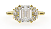The Ambrosia Ring | Emerald Cut | Setting Only - Lavender Creek Gems 