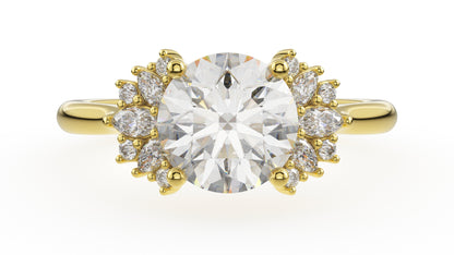 The Ambrosia Ring | Round | Setting Only - Lavender Creek Gems 