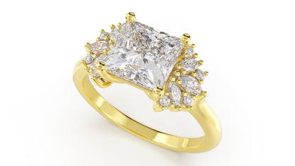 The Ambrosia Ring | Princess | Setting Only - Lavender Creek Gems 