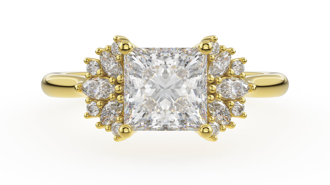 The Ambrosia Ring | Princess | Setting Only - Lavender Creek Gems