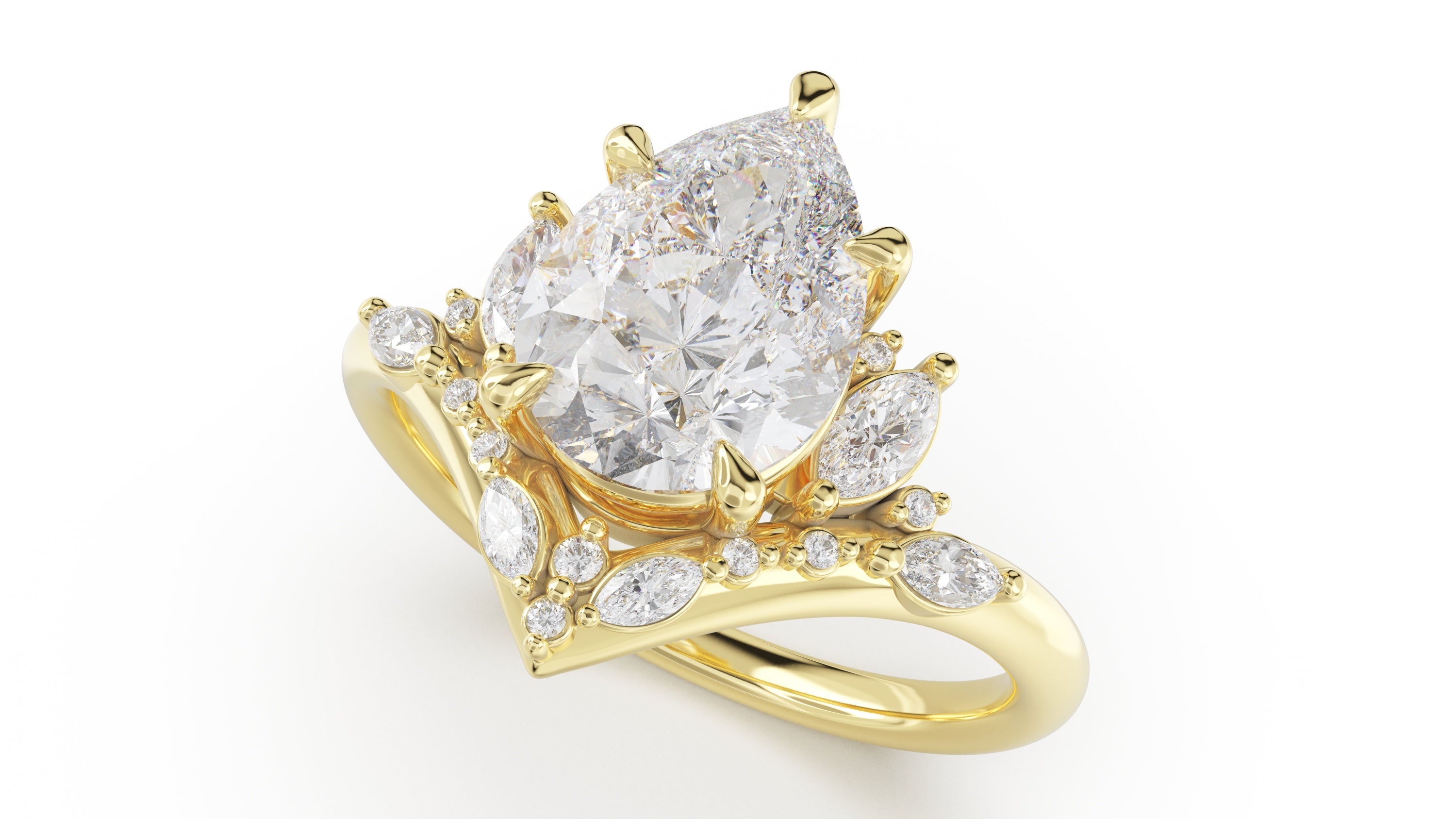 The Aurora Ring | Setting Only - Lavender Creek Gems 