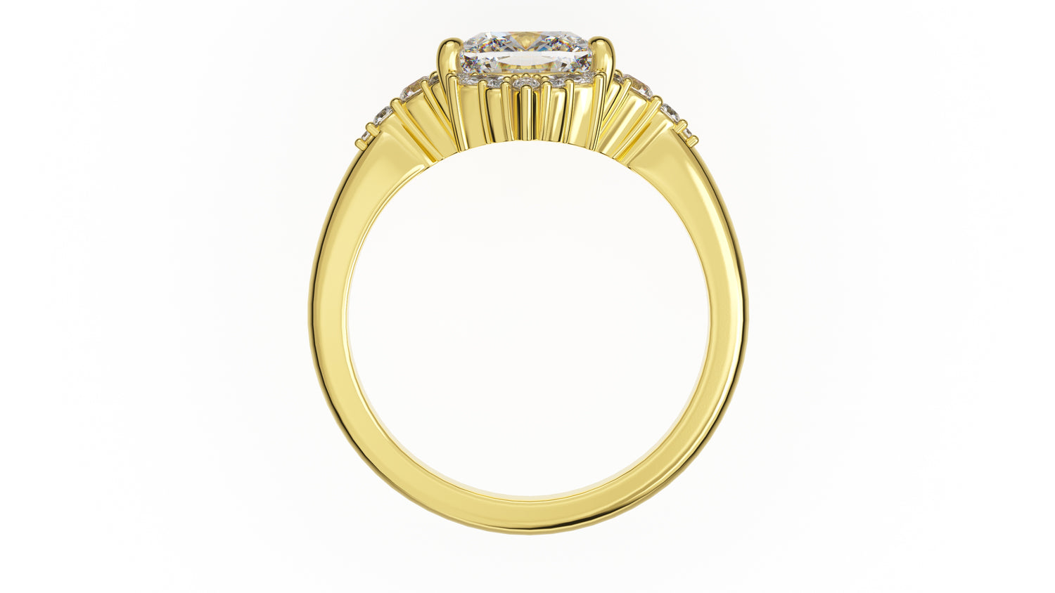The Comtesse Ring | Cushion | Setting Only - Lavender Creek Gems 
