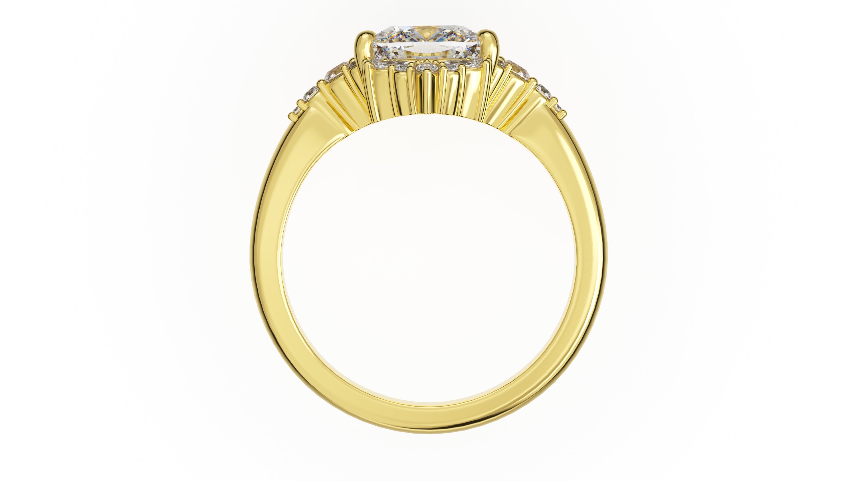 The Comtesse Ring | Cushion | Setting Only - Lavender Creek Gems 