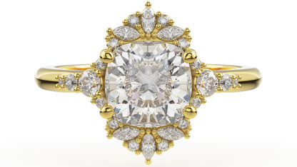The Comtesse Ring | Cushion | Setting Only - Lavender Creek Gems 