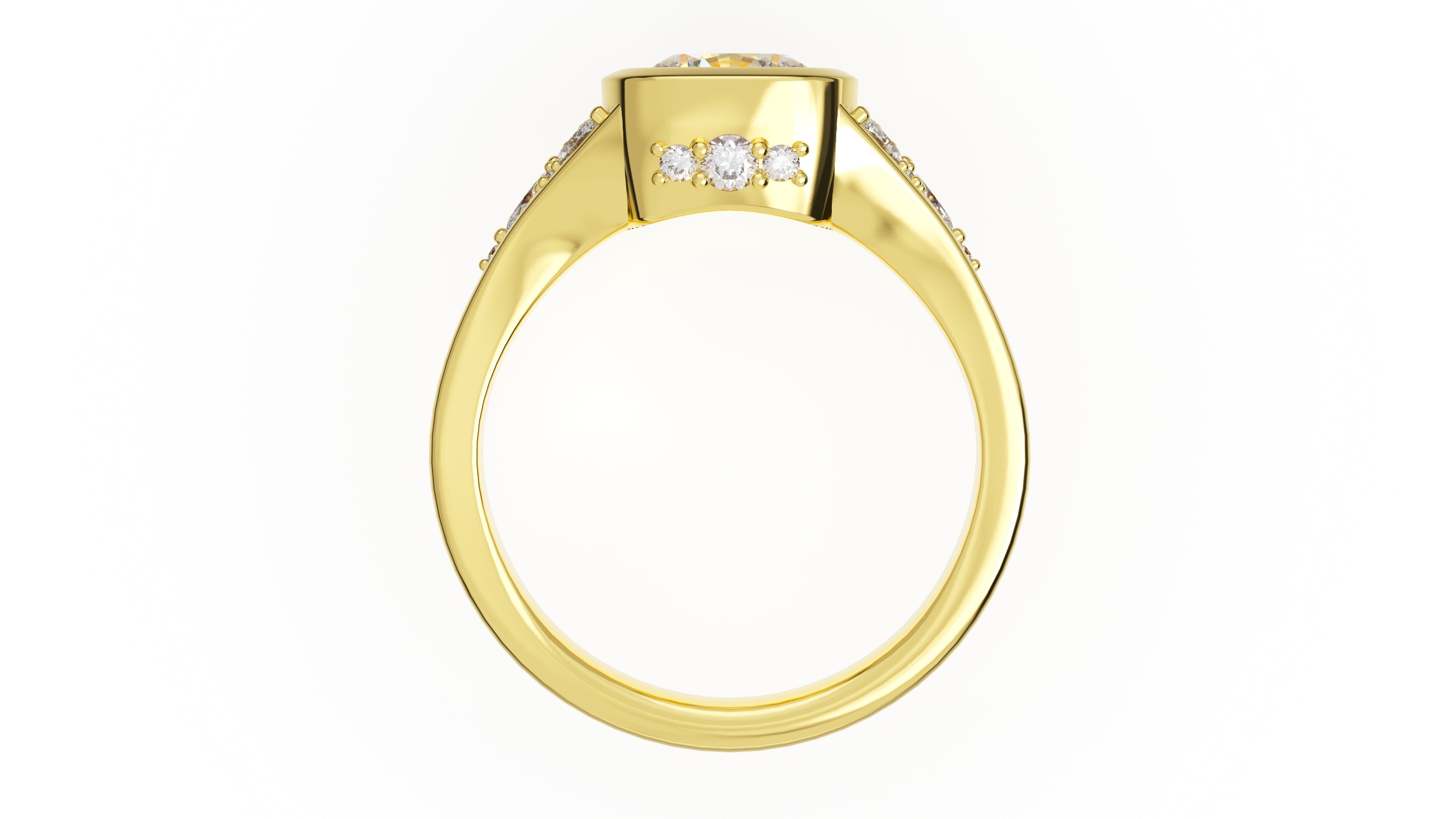 The Daylight Ring | Cushion | Setting Only - Lavender Creek Gems 