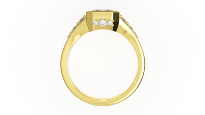 The Daylight Ring | Emerald Cut | Setting Only - Lavender Creek Gems 