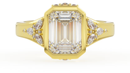 The Daylight Ring | Emerald Cut | Setting Only - Lavender Creek Gems 