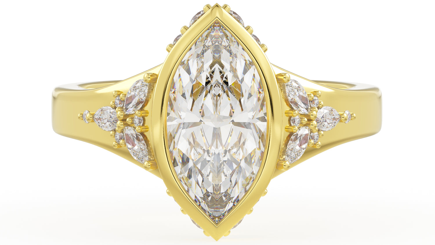 The Daylight Ring | Marquise | Setting Only - Lavender Creek Gems 