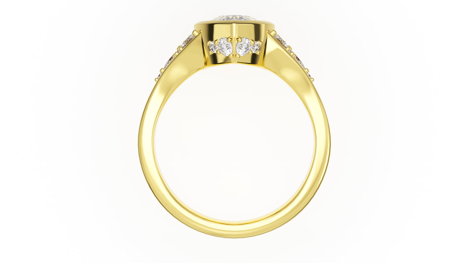 The Daylight Ring | Pear | Setting Only - Lavender Creek Gems 
