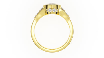 The Daylight Ring | Pear | Setting Only - Lavender Creek Gems 