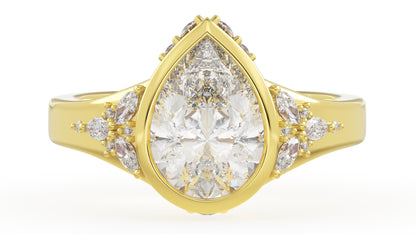 The Daylight Ring | Pear | Setting Only - Lavender Creek Gems 