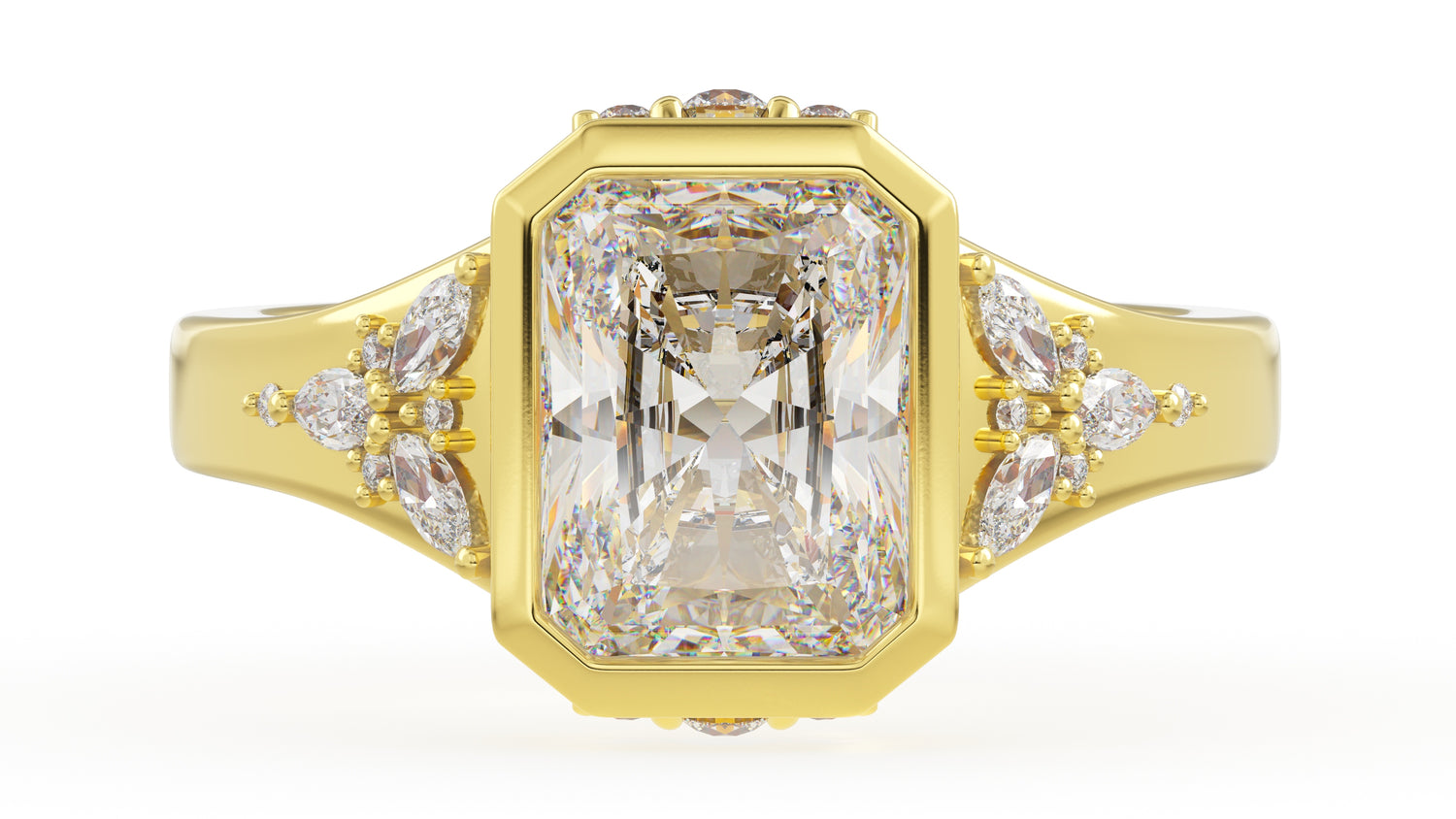 The Daylight Ring | Radiant | Setting Only - Lavender Creek Gems 