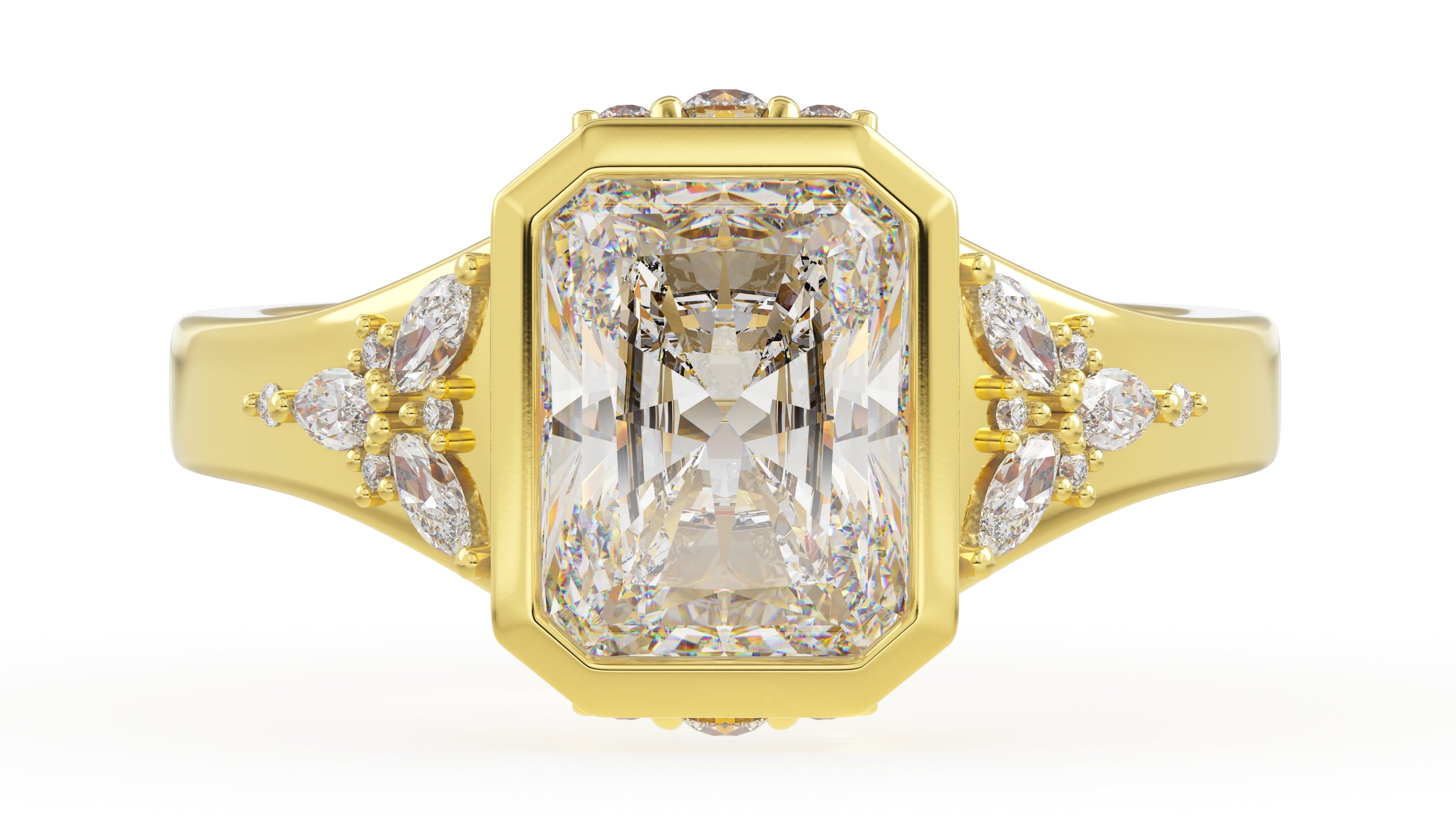 The Daylight Ring | Radiant | Setting Only - Lavender Creek Gems 
