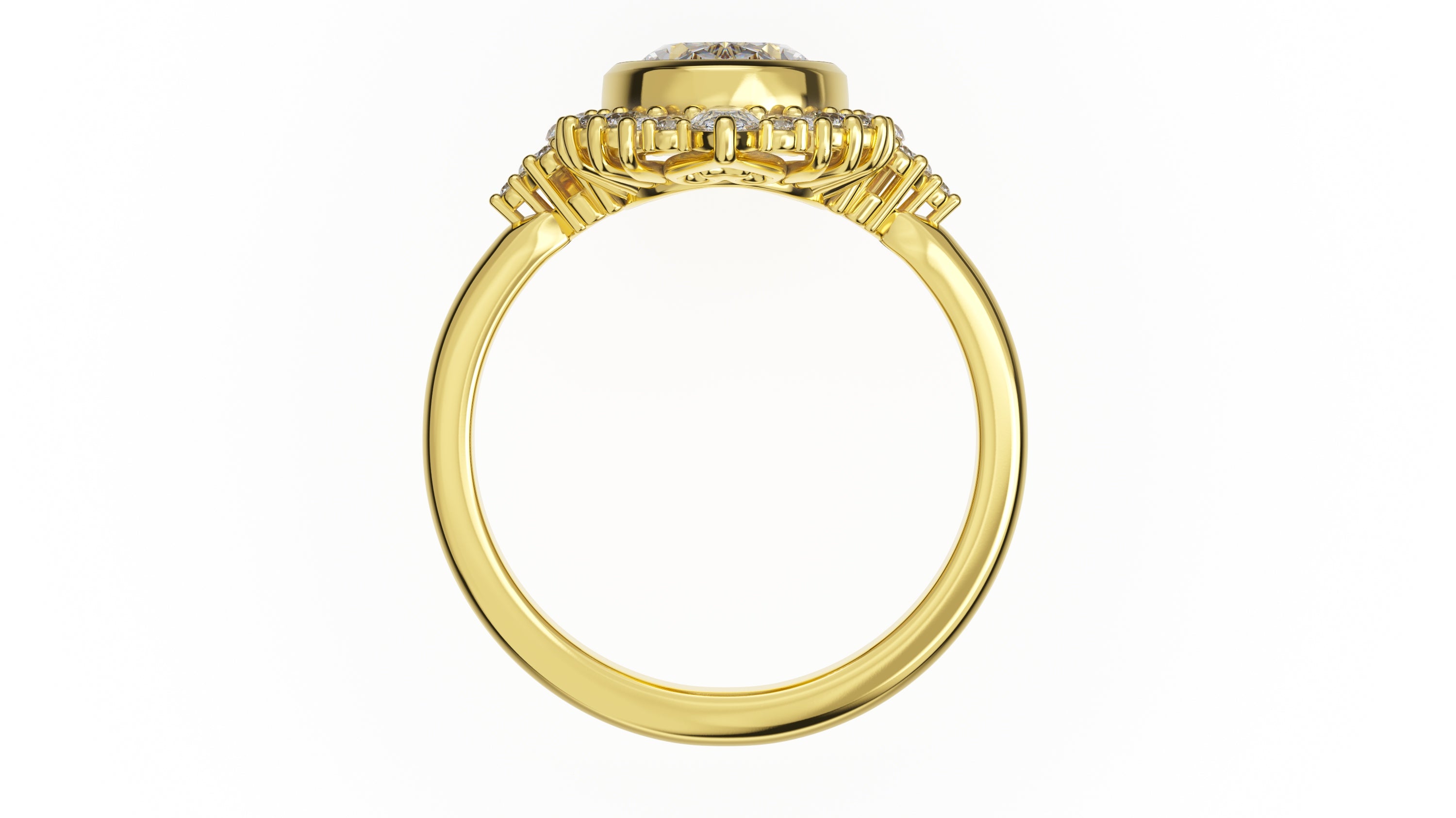 The Ethereal Ring | Oval | Setting Only - Lavender Creek Gems 