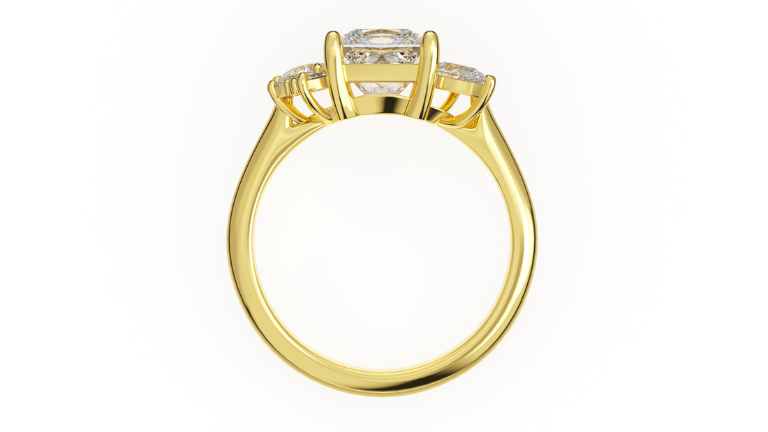 The Fleur Ring | Princess | Setting Only - Lavender Creek Gems 
