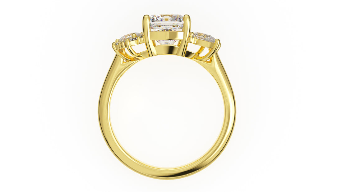 The Fleur Ring | Cushion | Setting Only - Lavender Creek Gems 