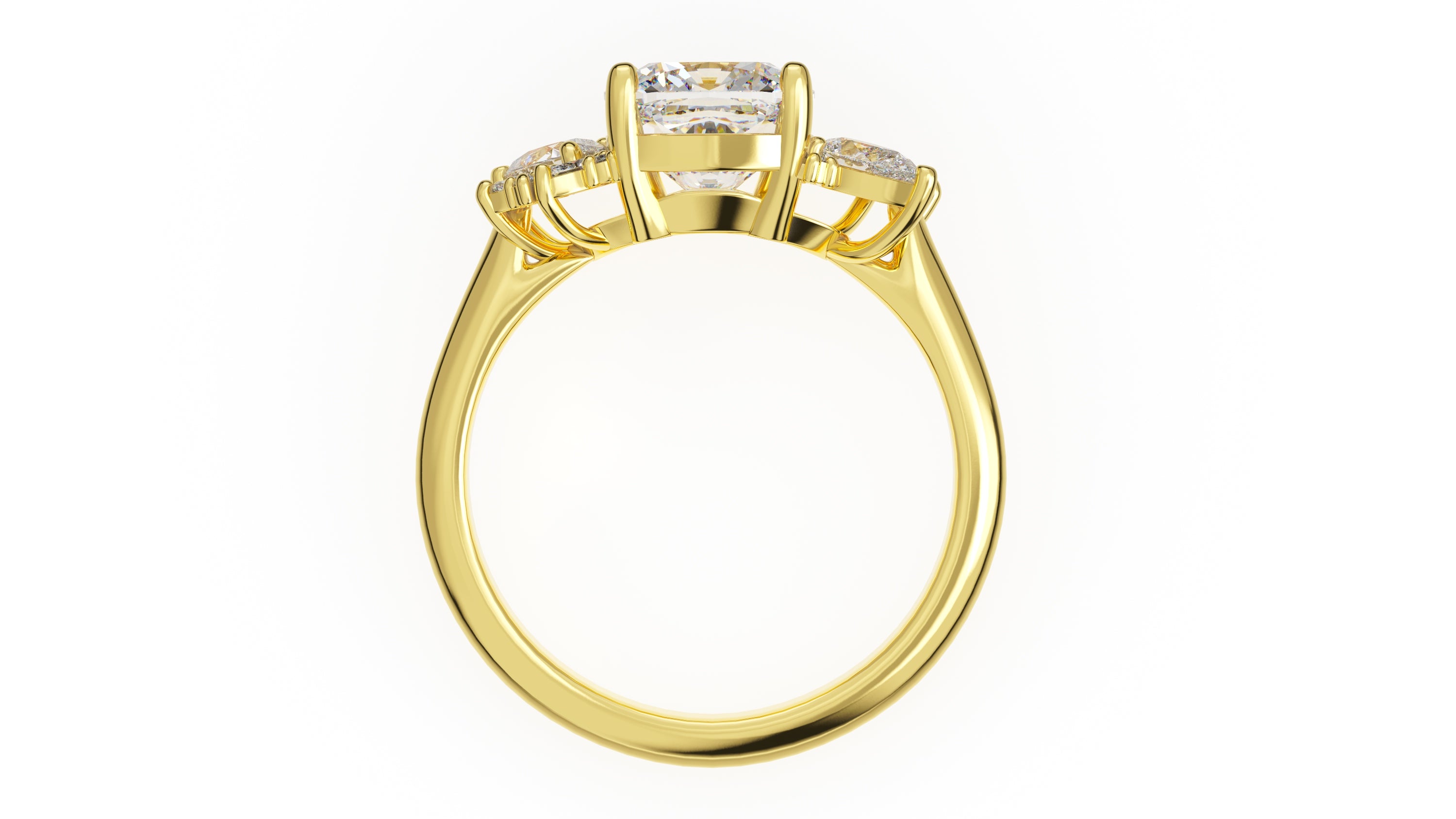 The Fleur Ring | Cushion | Setting Only - Lavender Creek Gems 