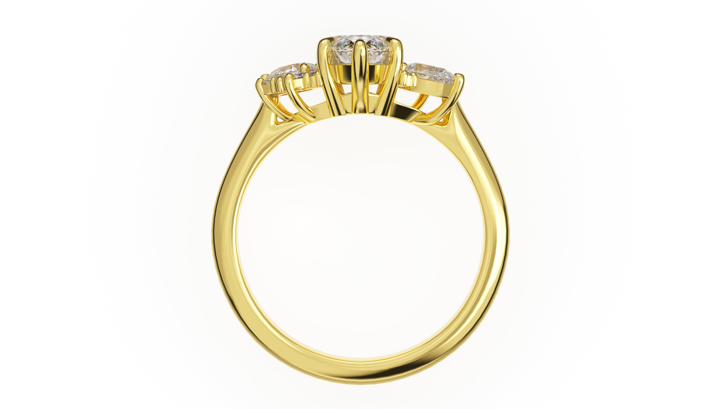 The Fleur Ring | Marquise | Setting Only - Lavender Creek Gems 