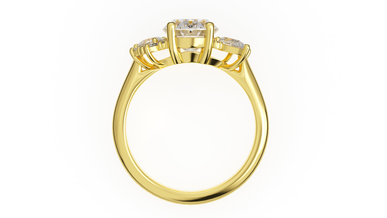 The Fleur Ring | Oval | Setting Only