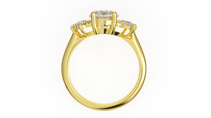 The Fleur Ring | Oval | Setting Only