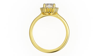 The Georgia Ring | Emerald Cut | Setting Only - Lavender Creek Gems 
