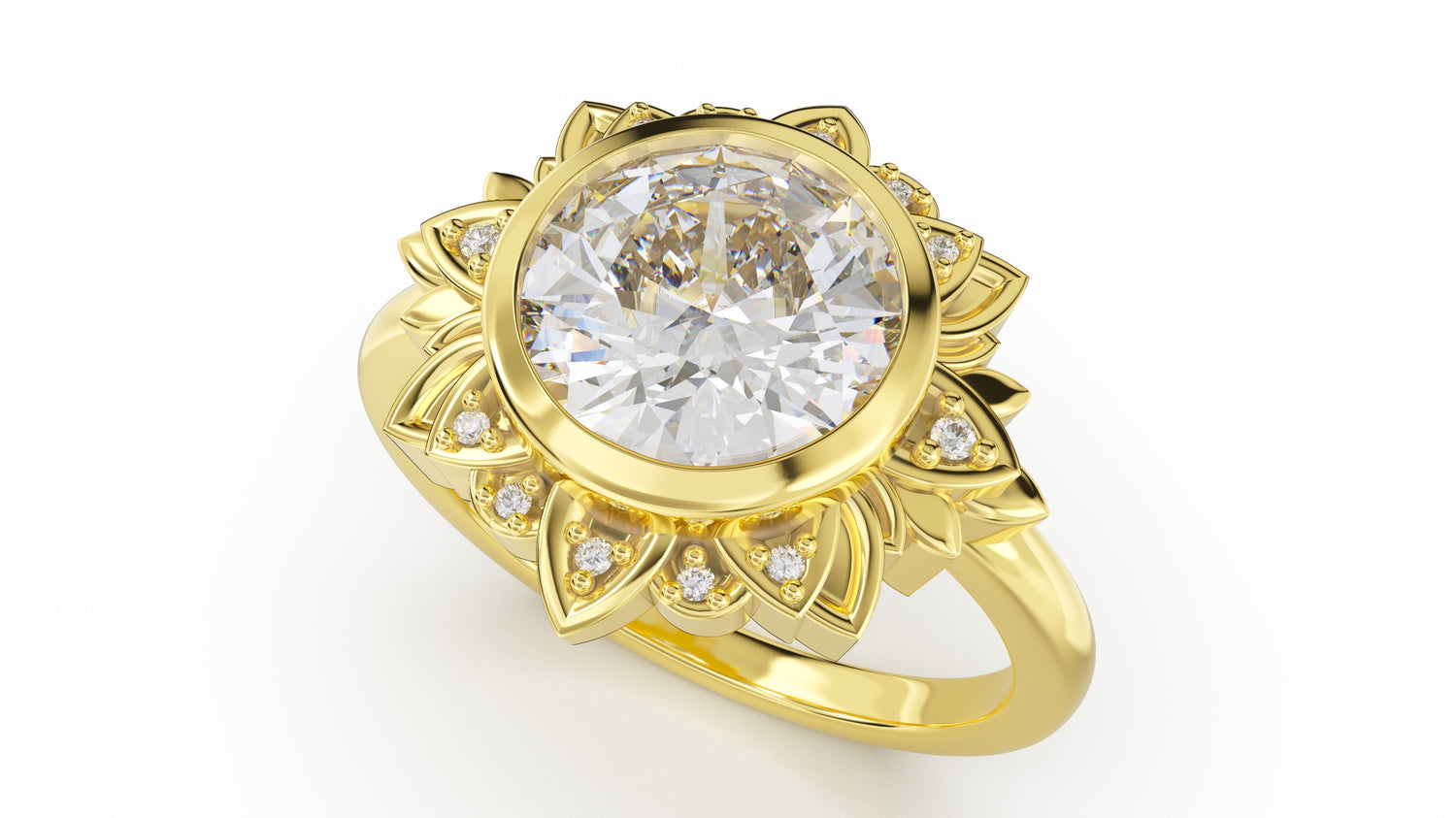 The Lotus Ring - Lavender Creek Gems 