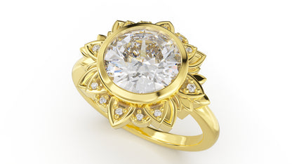 The Lotus Ring - Lavender Creek Gems 