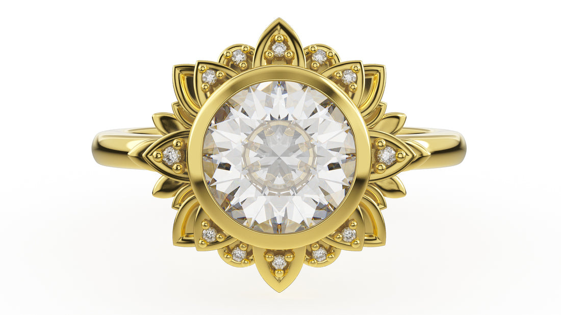 The Lotus Ring - Lavender Creek Gems