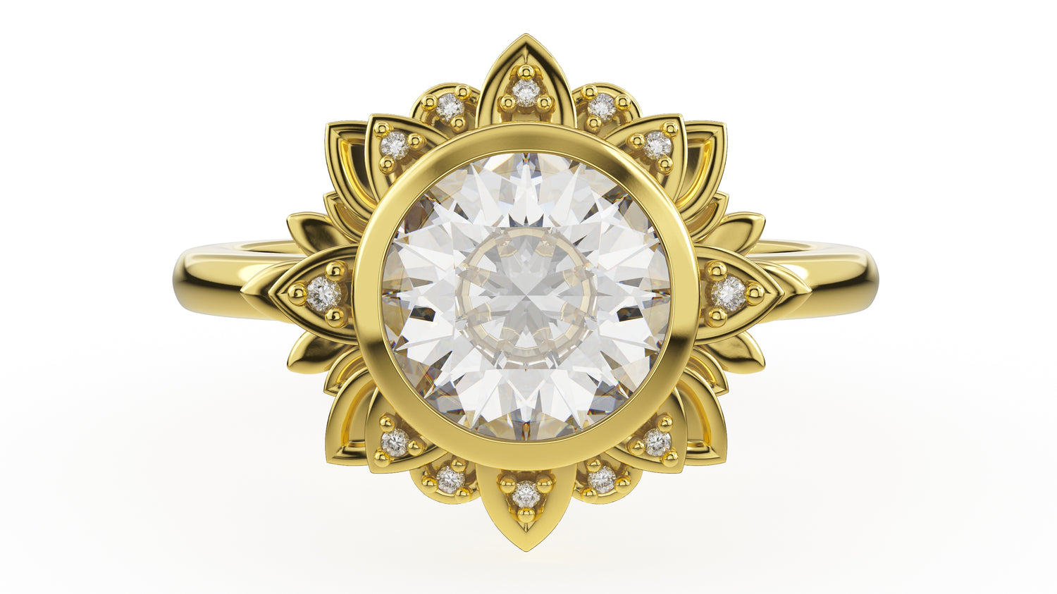 The Lotus Ring - Lavender Creek Gems 