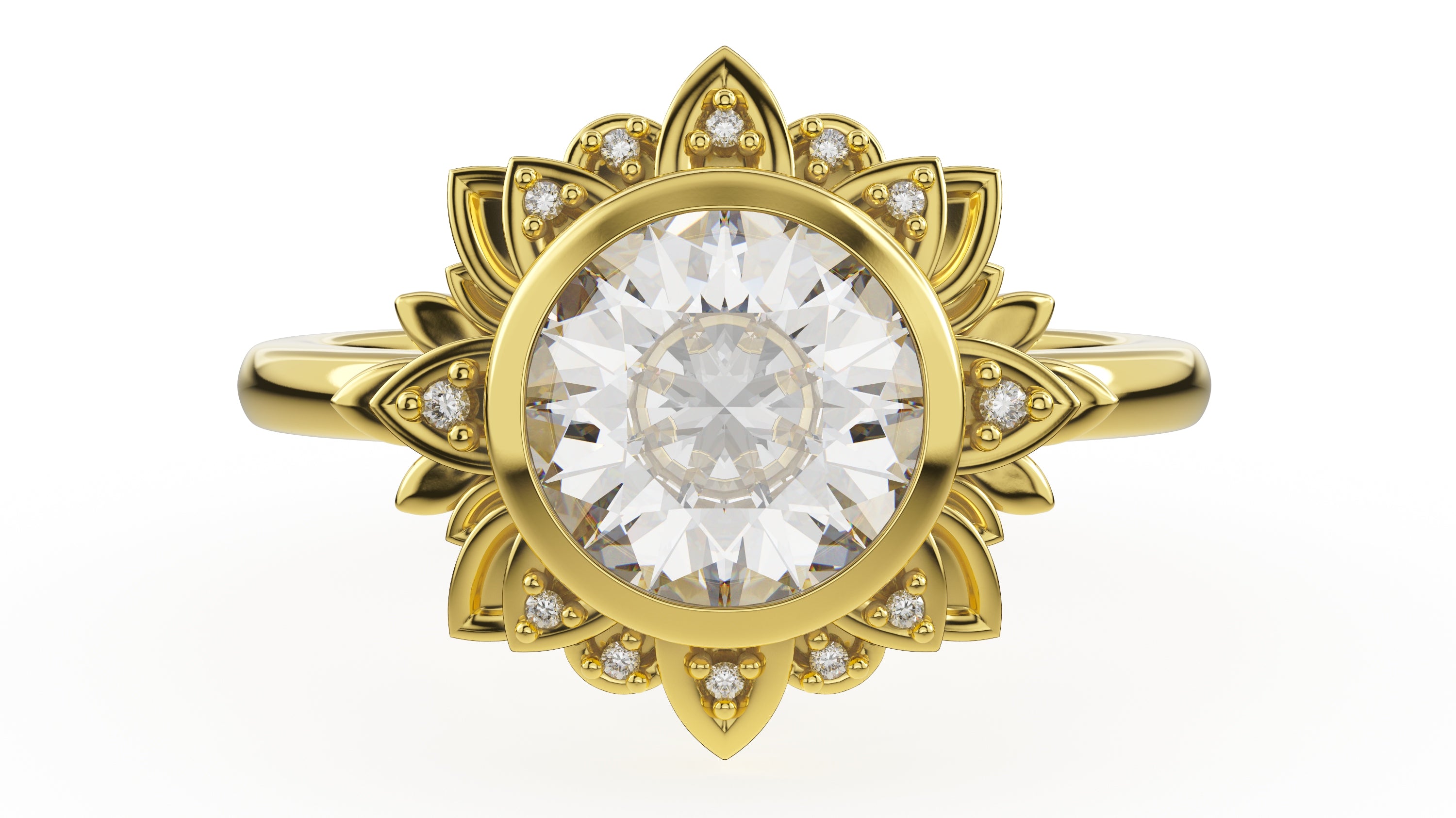 The Lotus Ring - Lavender Creek Gems 