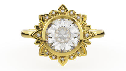 The Lotus Ring - Lavender Creek Gems 