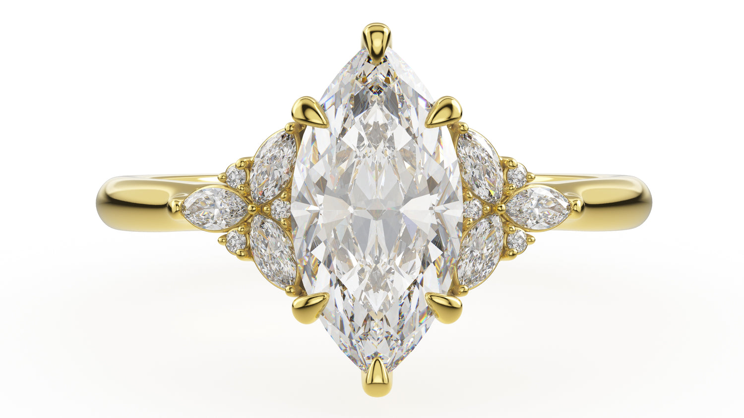 The Meadow Ring | Marquise | Setting Only - Lavender Creek Gems 