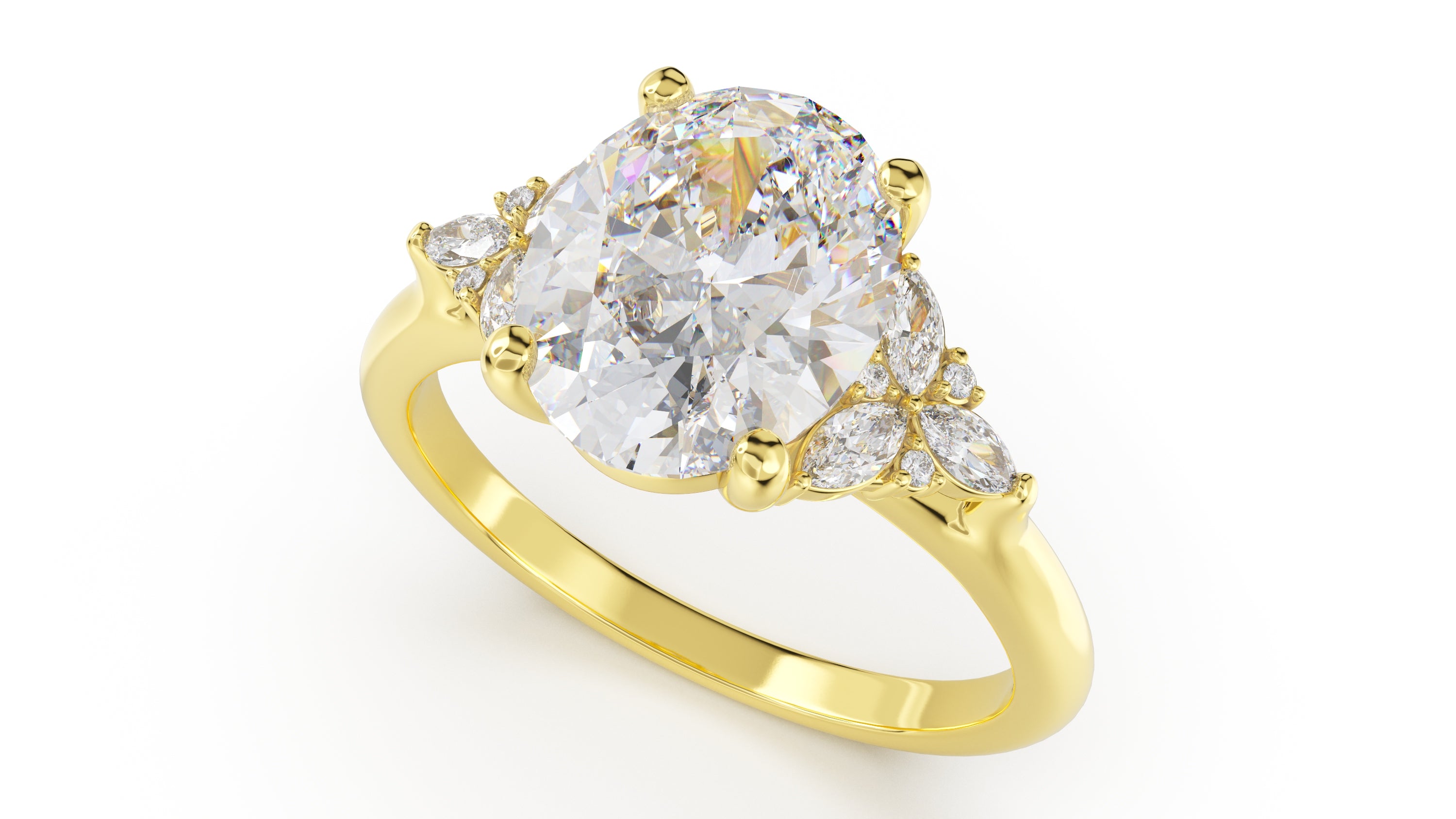The Meadow Ring | Oval | Setting Only - Lavender Creek Gems 